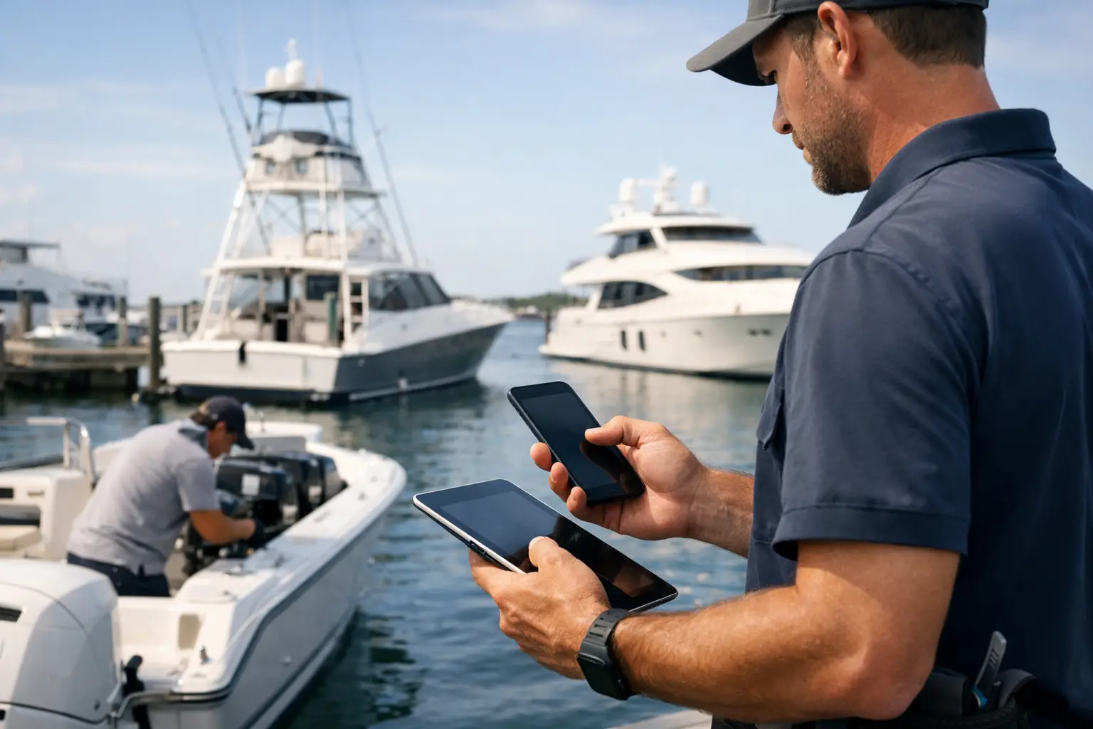 A Mobile Billing Example for Marine Service Teams