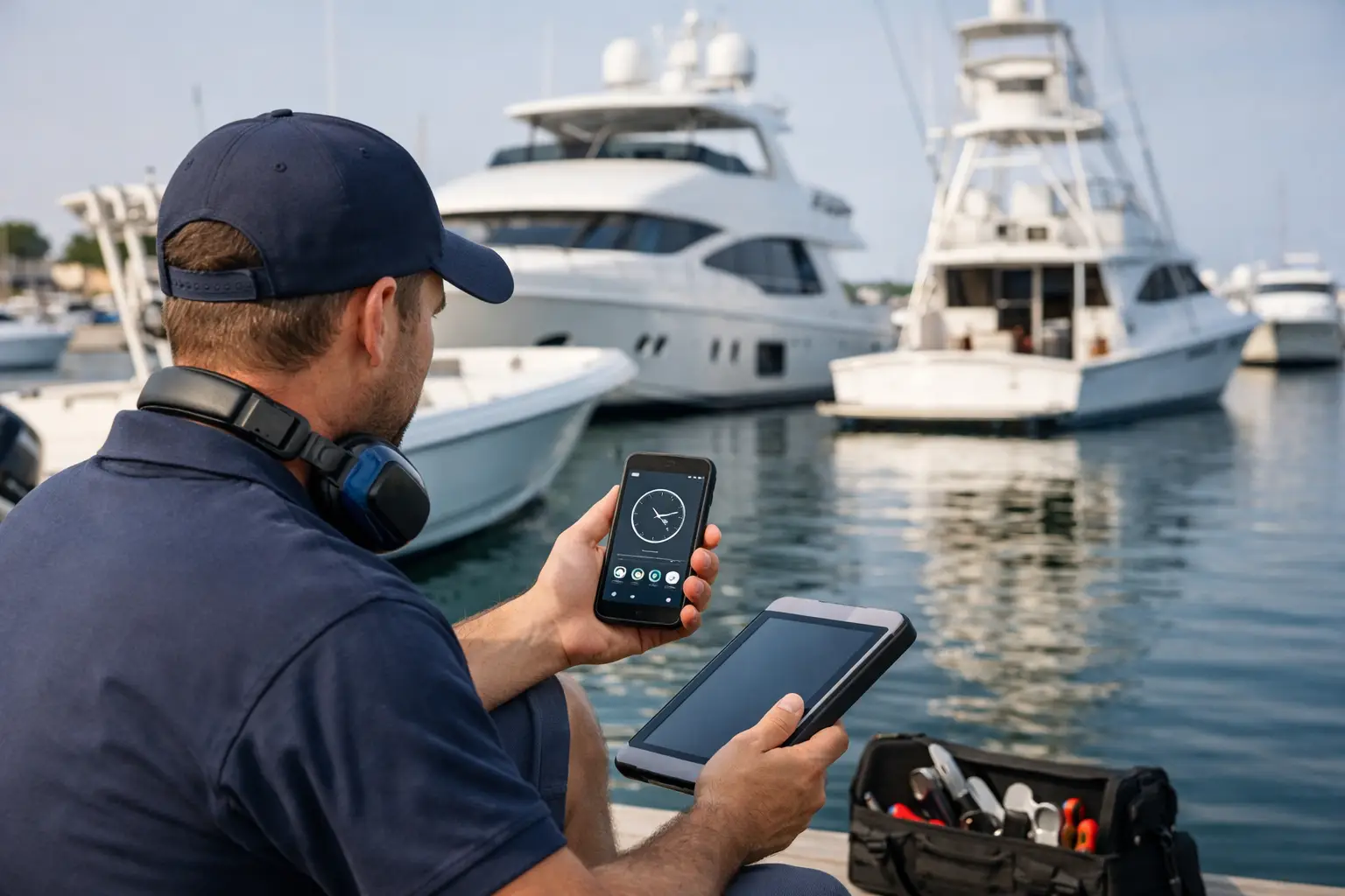 Marine Technician Time Tracking App for Dockside Work